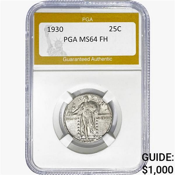 1930 Standing Liberty Quarter PGA MS64 FH
