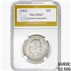 Image 1 : 1892 Columbian Expo Half Dollar PGA MS67