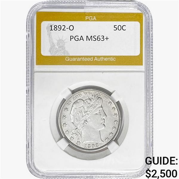 1892-O Barber Half Dollar PGA MS63+