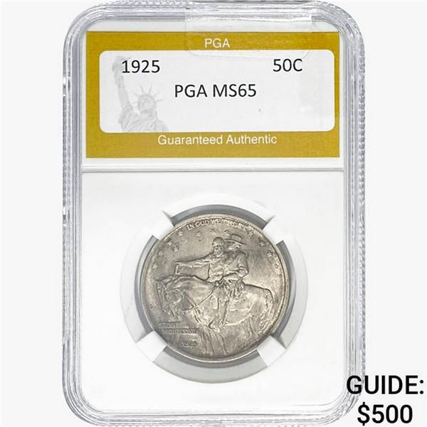 1925 Stone Mountain Half Dollar PGA MS65