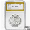 Image 1 : 1938 Walking Liberty Half Dollar PGA MS65