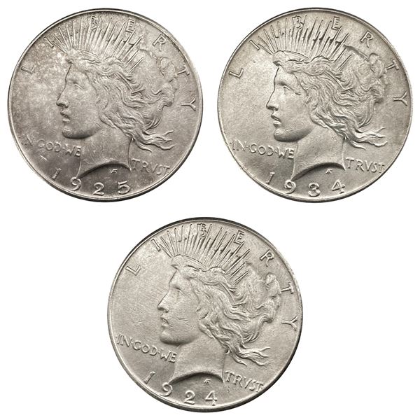1924-1934 [3] Silver Peace Dollar