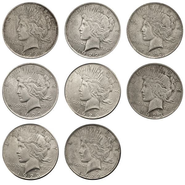 1922-1926 [8] Silver Peace Dollar