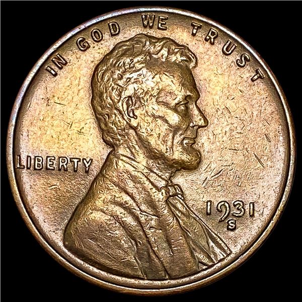 1931-S Wheat Cent CLOSELY UNCIRCULATED