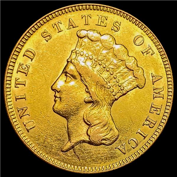 1874 $3 Gold Piece UNCIRCULATED