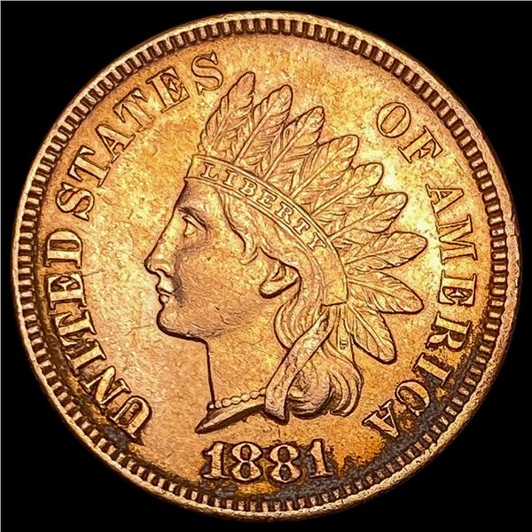 1881 RD Indian Head Cent UNCIRCULATED