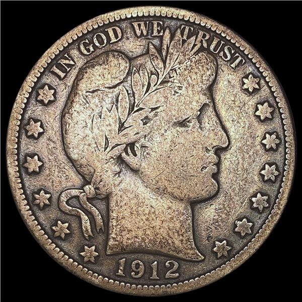 1912-S Barber Half Dollar LIGHTLY CIRCULATED