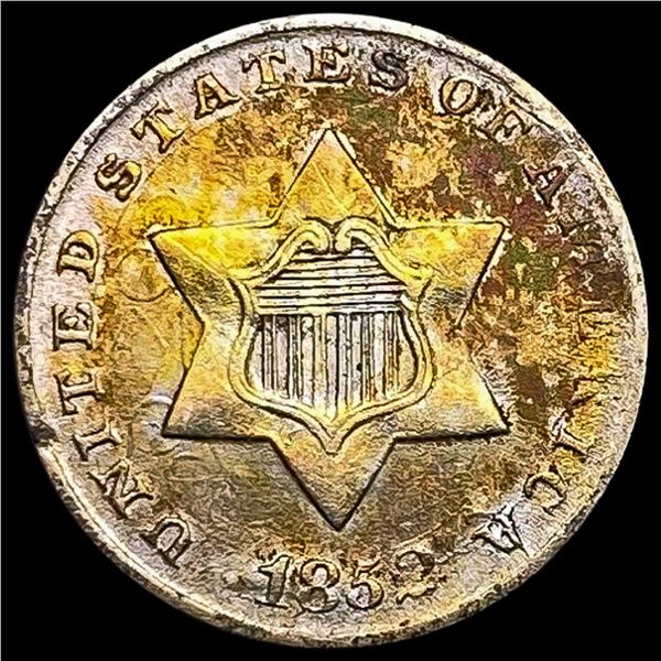 1852 Silver Three Cent HIGH GRADE