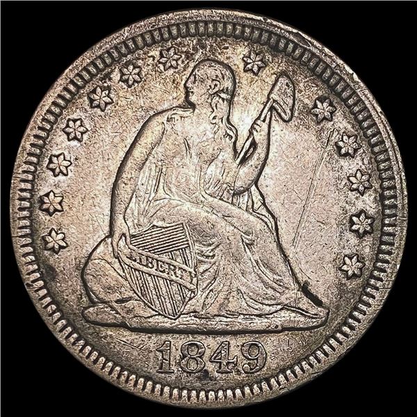 1849 Seated Liberty Quarter CLOSELY UNCIRCULATED