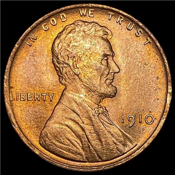 1910 RD Wheat Cent GEM BU