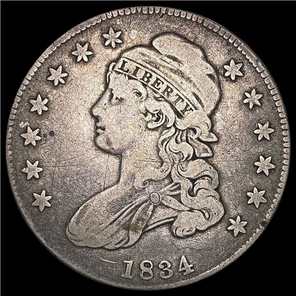 1834 Capped Bust Half Dollar NICELY CIRCULATED