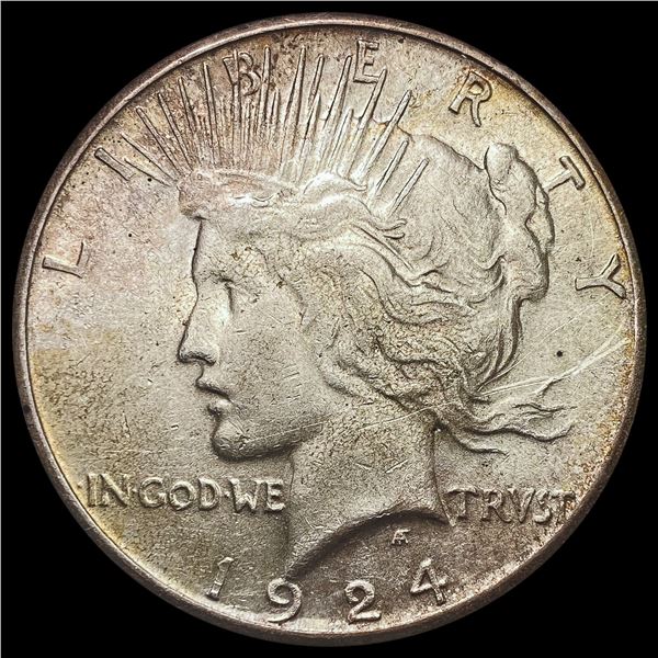 1924-S Silver Peace Dollar CLOSELY UNCIRCULATED