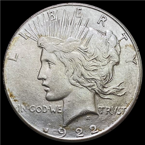 1922-S Silver Peace Dollar CLOSELY UNCIRCULATED