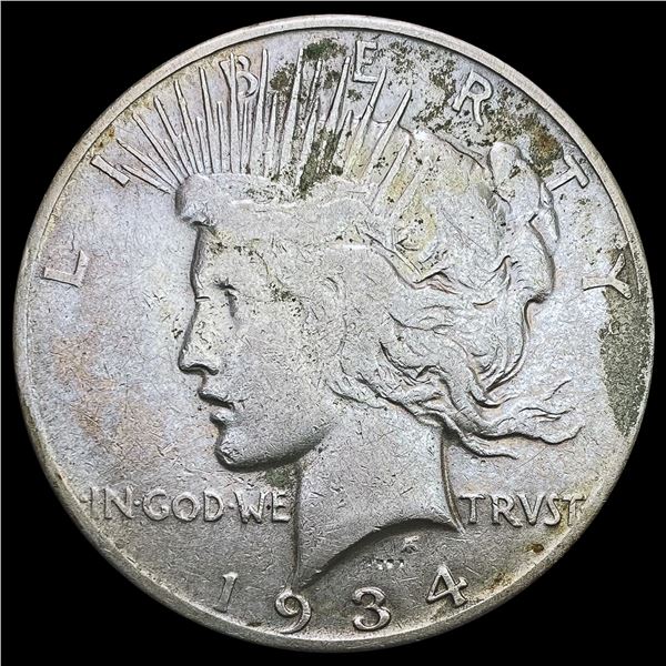 1934-S Silver Peace Dollar LIGHTLY CIRCULATED