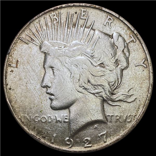 1927-D Silver Peace Dollar NEARLY UNCIRCULATED