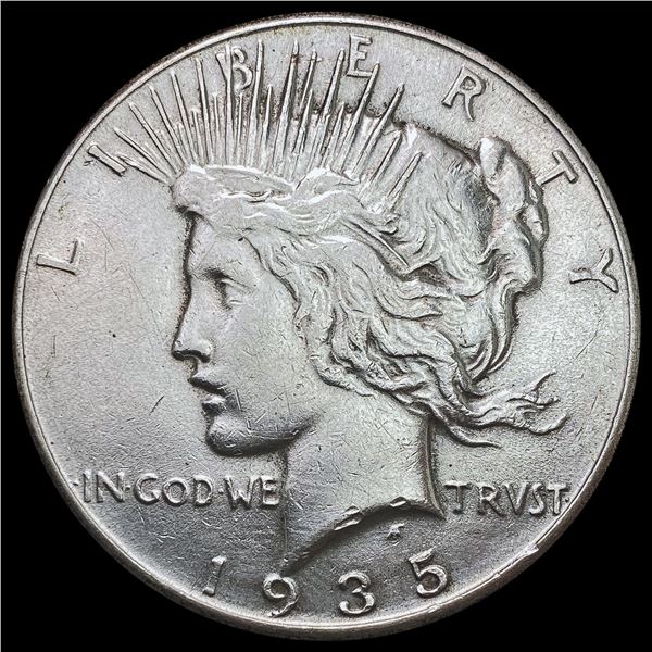 1935 Silver Peace Dollar CLOSELY UNCIRCULATED