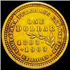 Image 2 : 1903 Louisiana Purchase Rare Gold Dollar CLOSELY UNCIRCULATED