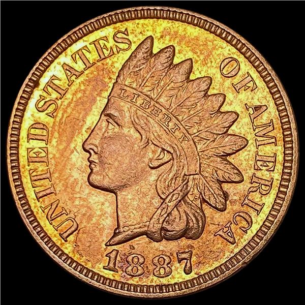1887 RD Indian Head Cent UNCIRCULATED