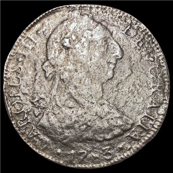 1783 Mexico Silver 8 Reales; Shipwreck NICELY CIRCULATED
