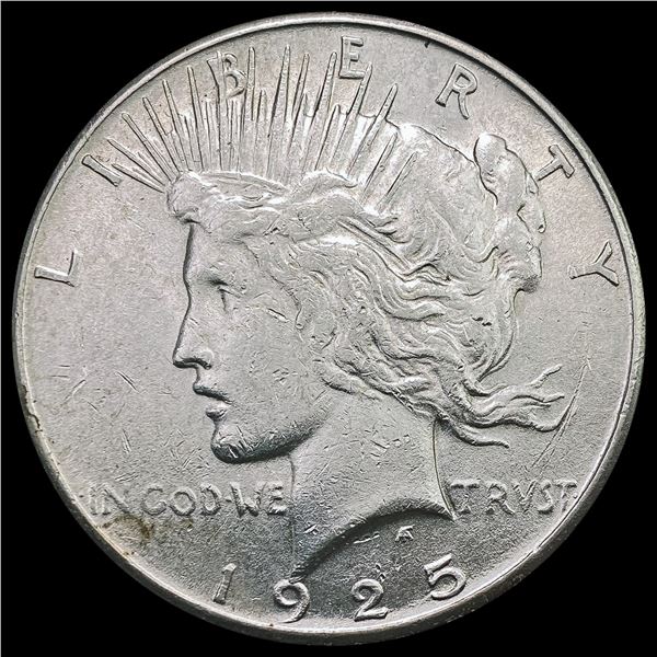 1925-S Silver Peace Dollar CLOSELY UNCIRCULATED