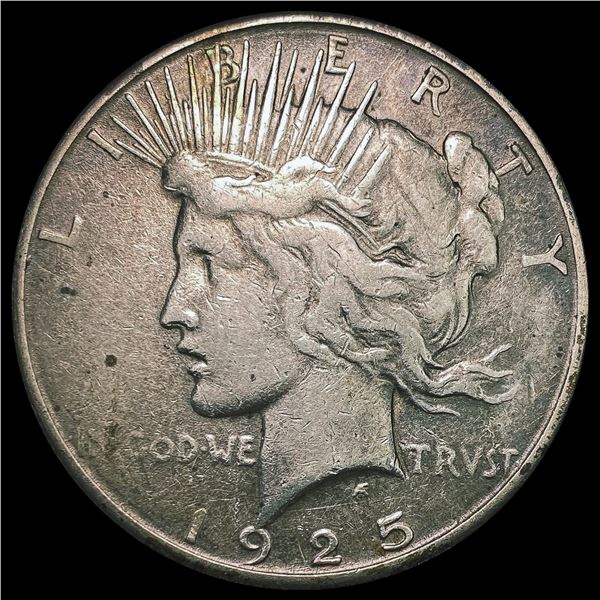 1925-S Silver Peace Dollar LIGHTLY CIRCULATED