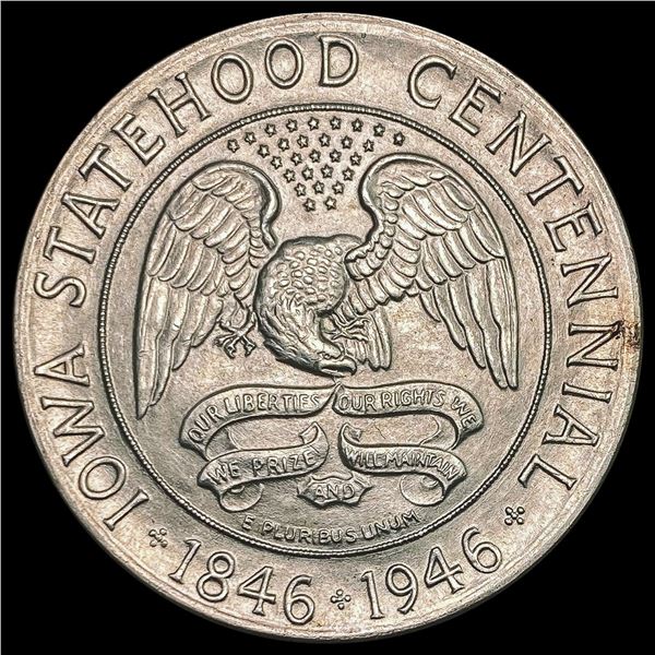 1946 Iowa Half Dollar GEM BU
