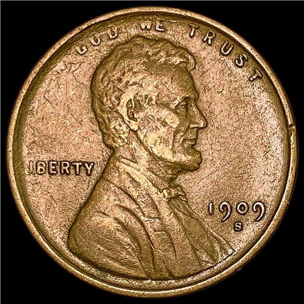 1909-S Wheat Cent CLOSELY UNCIRCULATED