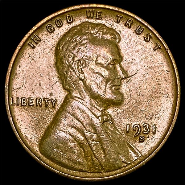 1931-S Wheat Cent CHOICE AU