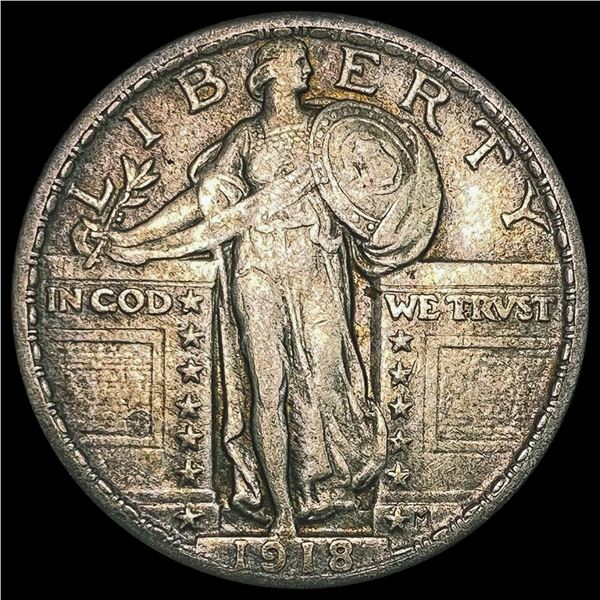 1918 Standing Liberty Quarter LIGHTLY CIRCULATED