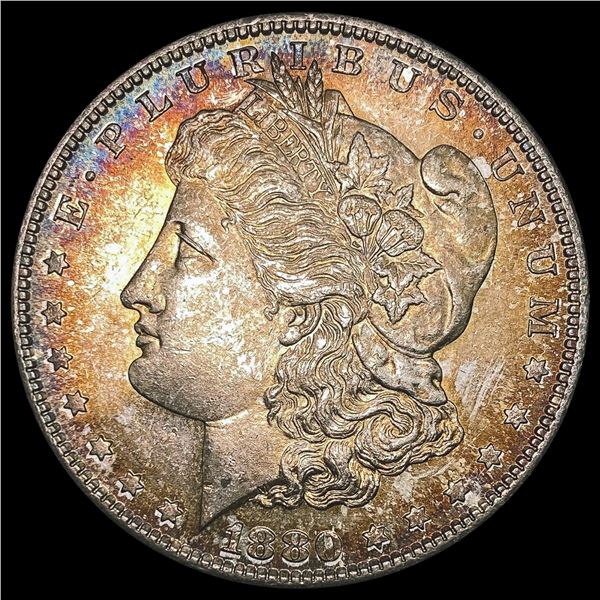 1880-S Toned Morgan Silver Dollar UNCIRCULATED