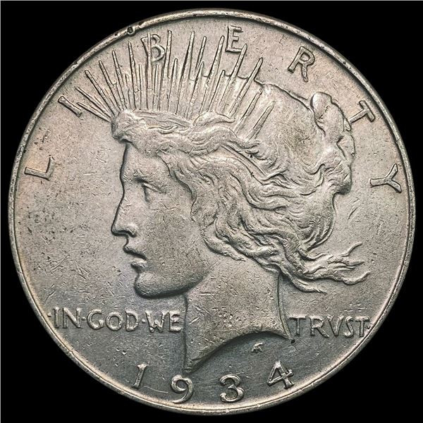 1934 Silver Peace Dollar CLOSELY UNCIRCULATED