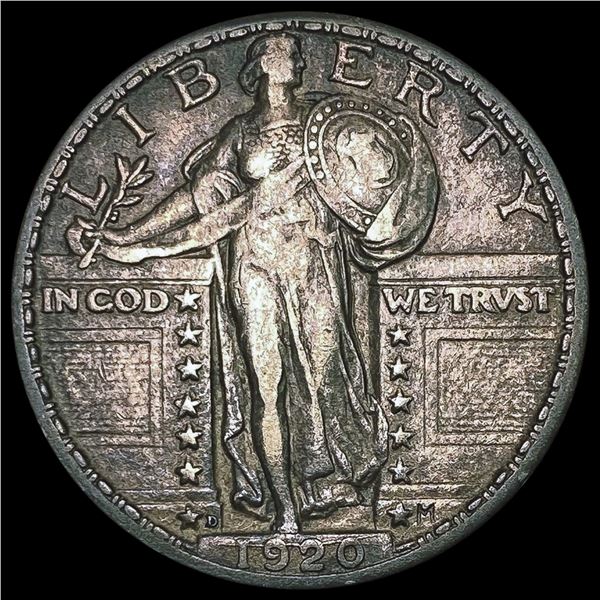 1920-D Standing Liberty Quarter LIGHTLY CIRCULATED