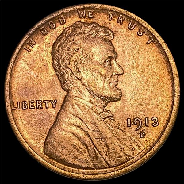 1913-D Wheat Cent CLOSELY UNCIRCULATED