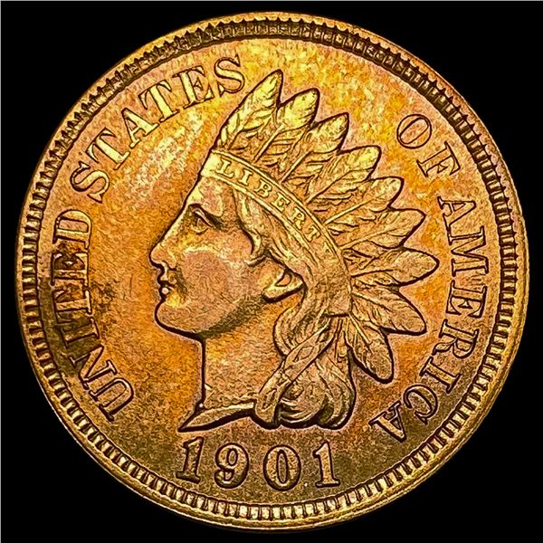 1901 RED Indian Head Cent UNCIRCULATED