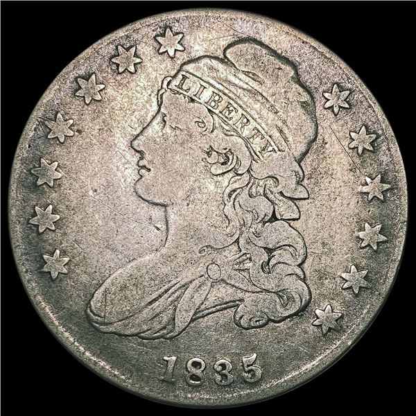 1835 Capped Bust Half Dollar LIGHTLY CIRCULATED
