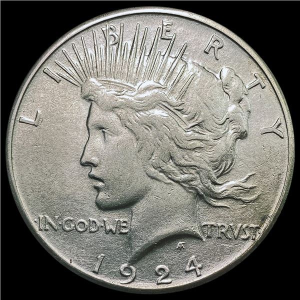 1924-S Silver Peace Dollar CLOSELY UNCIRCULATED