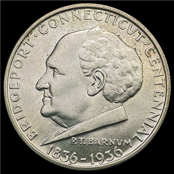 1936 Bridgeport Half Dollar GEM BU
