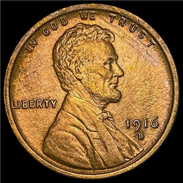 1916-D RED Wheat Cent UNCIRCULATED