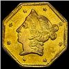 Image 1 : 1853 Octagonal California Gold Dollar CLOSELY UNCIRCULATED