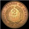 Image 2 : 1865 RED Two Cent Piece UNCIRCULATED