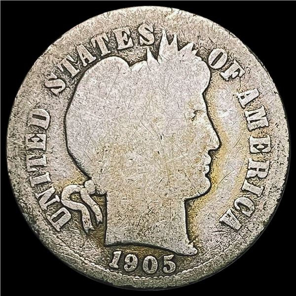 1905-O Barber Dime NICELY CIRCULATED