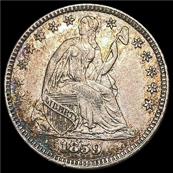 1859 Seated Liberty Half Dime CLOSELY UNCIRCULATED