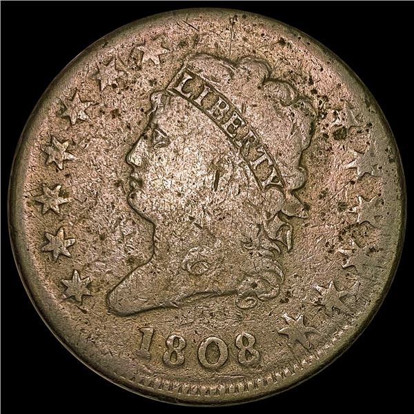 1808 Classic Head Large Cent NICELY CIRCULATED