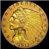 Image 1 : 1911 $2.50 Gold Quarter Eagle CLOSELY UNCIRCULATED