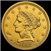 Image 1 : 1858 $2.50 Gold Quarter Eagle UNCIRCULATED