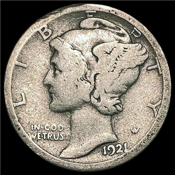 1921-D Mercury Dime NICELY CIRCULATED