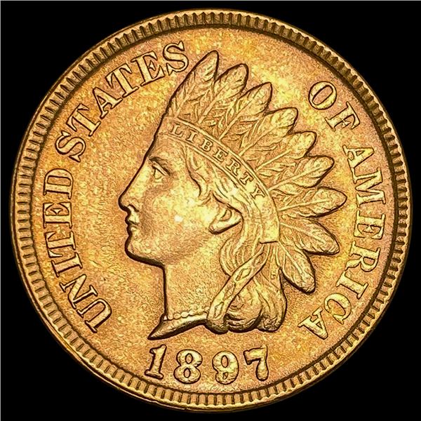 1897 RED Indian Head Cent GEM BU