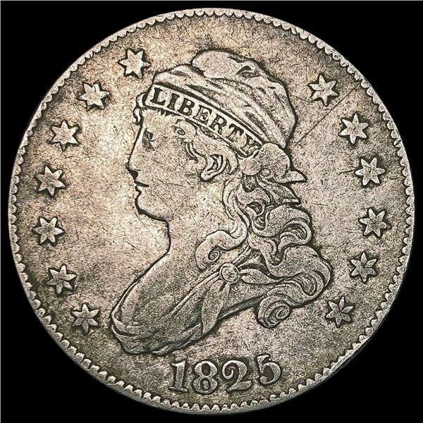 1825 Capped Bust Quarter LIGHTLY CIRCULATED