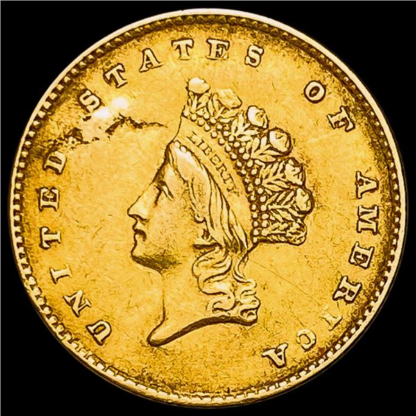 1854 Rare Gold Dollar CLOSELY UNCIRCULATED