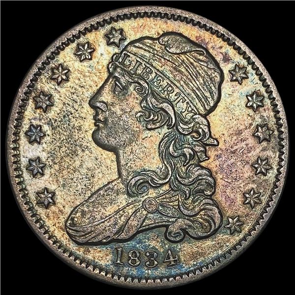 1834 Capped Bust Quarter CLOSELY UNCIRCULATED